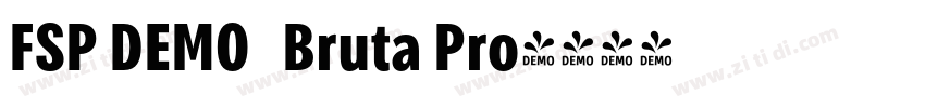 FSP DEMO   Bruta Pro字体转换